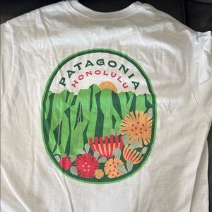 Patagonia Honolulu Hawaii White Short Sleeve Tee Small tshirt